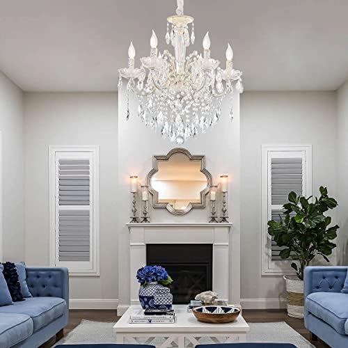 YLONG-ZS 6 Lights K9 Crystal Candle Chandelier Modern Luxurious Light Candle - Image 3