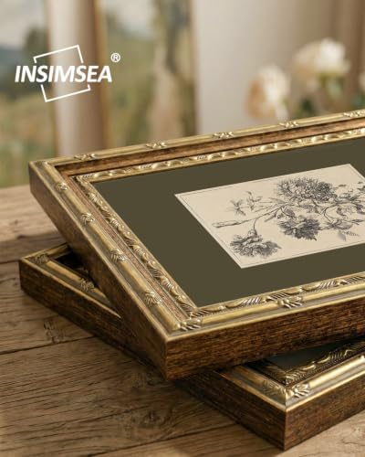 InSimSea Vintage Botanical Wall Art, Sage Green Sketch Floral Print - Image 2
