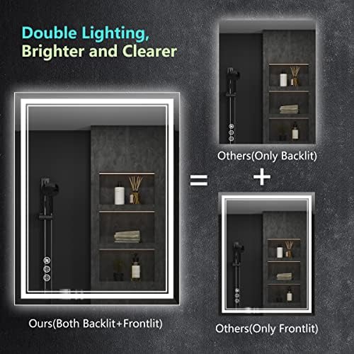 Ratsamee 24"x36" LED Bathroom Mirror - Image 3