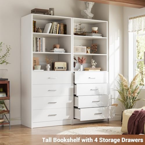 Aheaplus Closet Drawers System, 21.3" Wood Closet Organizer - Image 2