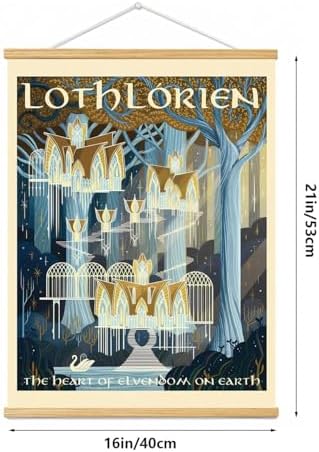 Middle Earth Landscape Wall Art Prints Canvas PaintingFantasy Posters, Wall - Image 4