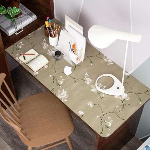 Laatse Vintage Khaki Floral Bird Wallpaper Peel and Stick 17.5" × 393" - Image 6