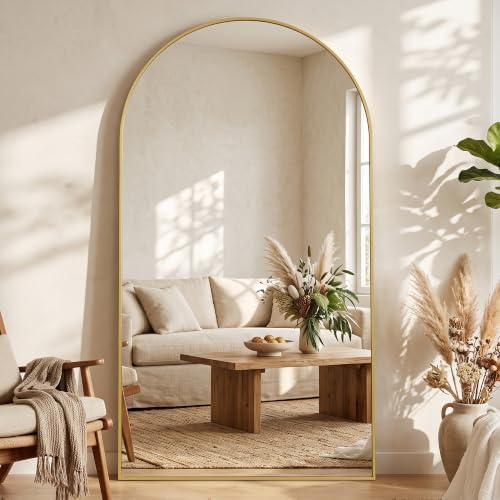 76"x34" Arched Full Length Mirror, Large Floor Mirror - Image 2