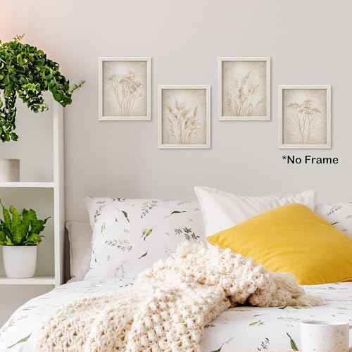 TLESKE Beige Neutral Vintage Fall Botanical Posters Prints Unframed 8x10 Set of - Image 2