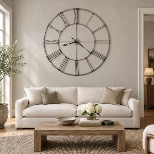 Howard Miller East Bay Wall Clock II 549-392 – Oversized Round Wrought-Iron - Image 5