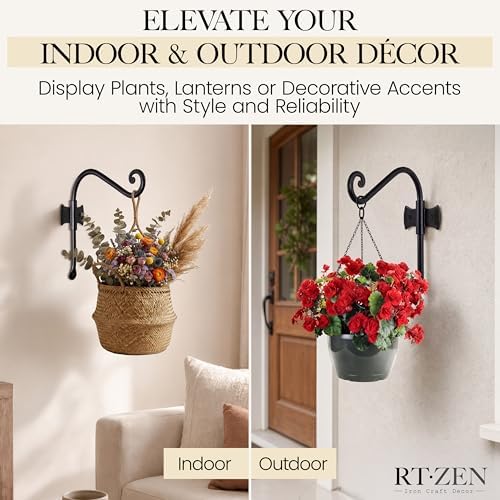RTZEN Plant Hangers Outdoor or Indoor Heavy Duty Wall Bracket Hooks - Image 5