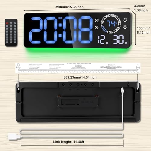 16-inch Jumbo Display Digital Clock - Image 2