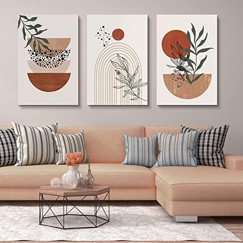 Boho Wall Art Prints，Boho Wall Decor, Mid Century Modern Wall Art，Set of 3 - Image 5