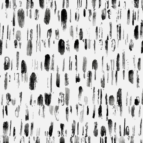 Safiyya Peel and Stick Wallpaper Black and White 17.3in×393in Dots Contact by SAFIYYA
