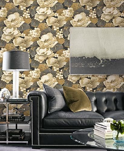 NextWall Nouveau Floral Peel and Stick Wallpaper - Image 7