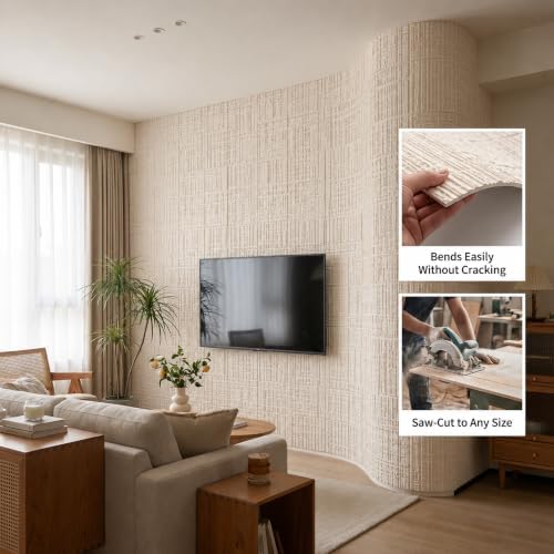 VooBang 8-Pack 3D Wall Panels, Quartz Sand Mixed Material, Bendable & Cut-Free - Image 3