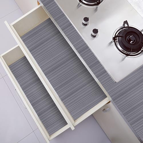 CAX Dark Grey Grasscloth Peel and Stick Wallpaper Texture Contact Paper - Image 7