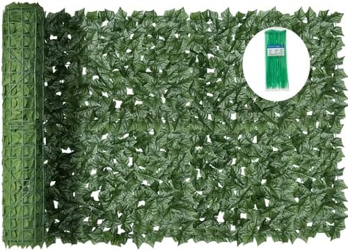 Artificial Ivy Privacy Fence Screen, 140X40 in Privacy Fence Panels Balcony by HOME