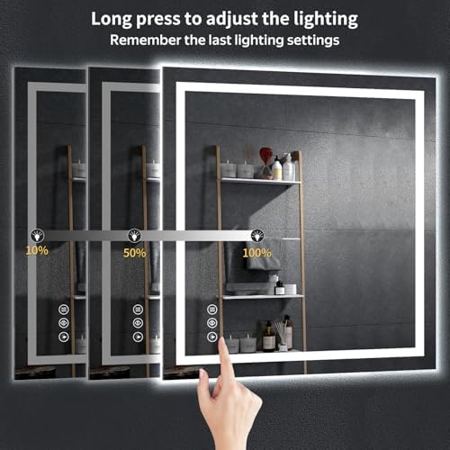 47"x47" LED Bathroom Mirror - Image 6