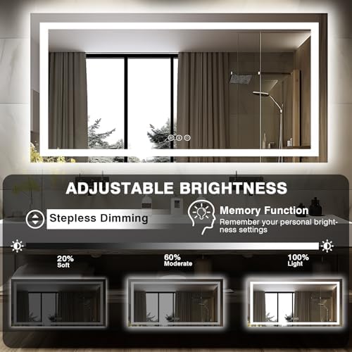 EchosLife 60"x28" LED Bathroom Mirrors - Image 5