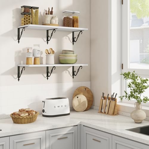 RICHFOCUS 12 Inch Deep Floating Shelves - Image 2
