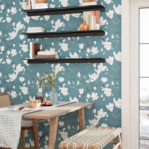 Laatse Vintage Floral Orchid Wallpaper Peel and Stick 17.5" x 393" - Image 3