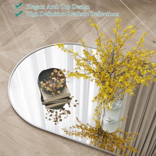 Full Length Mirror, Arched Wall Mounted Mirror, Large Full Body Mirror - Image 4