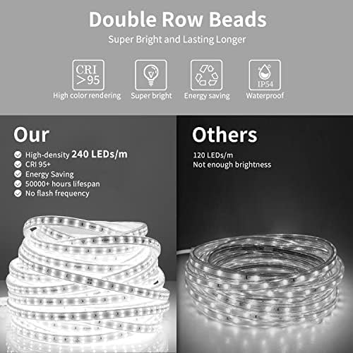 LED Mirror for Bathroom, 72x36 Inch Backlit + Front Lighted - Image 5