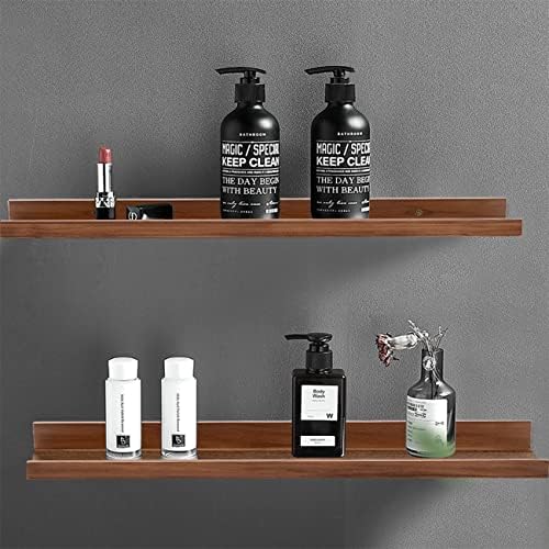 AZSKY Light Walnut Color Wood Wall Floating Shelves - Image 5