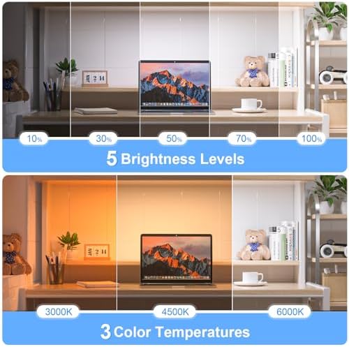 WILLED 5W Dimmable Mirror Lights, 3 Colors Adjustable Makeup Light - Image 3