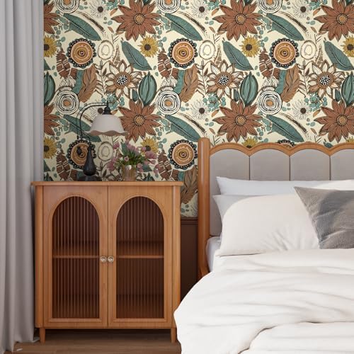 Laatse Boho Wallpaper Peel and Stick 17.5"x118" - Image 5