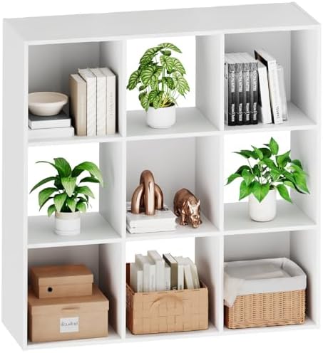 Sweetcrispy 9 Cube Storage Organizer, Stackable Modular Bookcase Shelf by Sweetcrispy