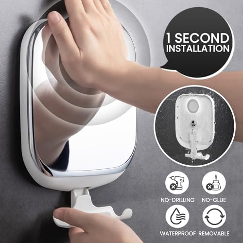 TAILI Shower Mirror Fogless for Shaving, Fogless Mirror for Shower - Image 3