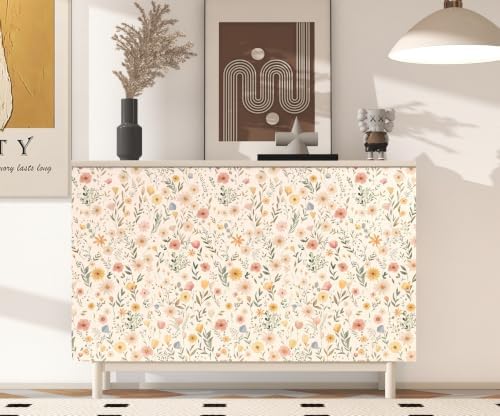 Floral Peel and Stick Wallpaper 17.3"×393" Floral Contact Paper - Image 7