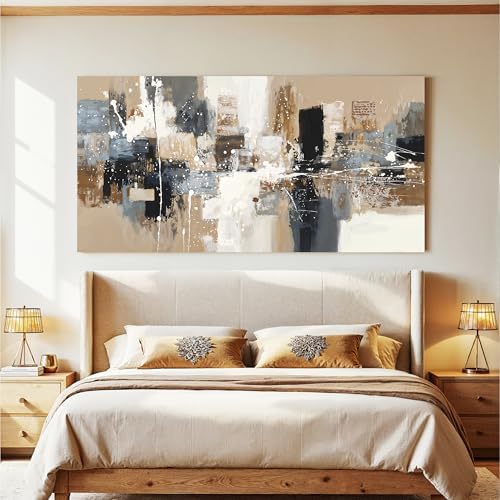 Modern Abstract Brown Canvas Wall Art Decor Prints - Image 4