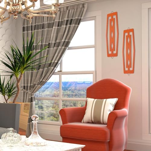 CroBlissful 2 Pcs Modern Mid Century Wall Art Wood - Image 4