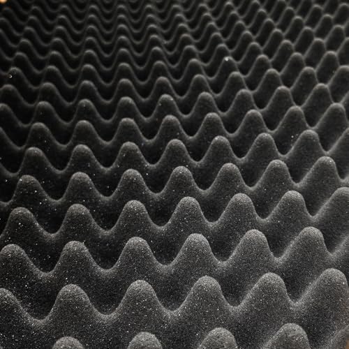 6 Pack Sound Proof Foam Panels 48x24x2 Acoustic Foam Panels Egg Crate Foam - Image 5