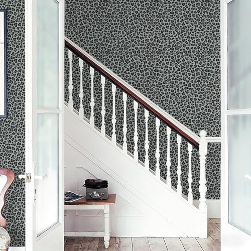 Leopard Peel and Stick Wallpaper White Leopard Print Waterproof Removable Self - Image 5