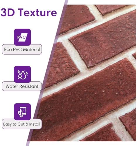 3D Faux Brick Wall Panels Peel and Stick, Designed - Image 4