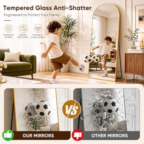 Antok 71"x27" Arched Full Length Mirror - Image 6