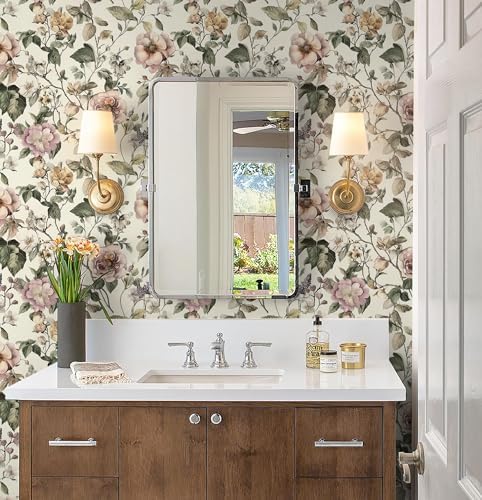 Toduso Peel and Stick Wallpaper Vintage Floral Contact Paper Removable Wall - Image 3