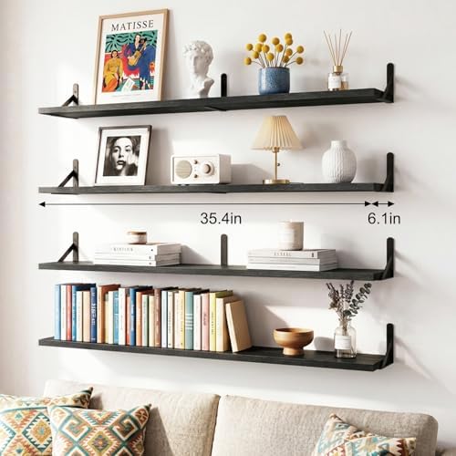YGEOMER 35.4 in Floating Shelves - Image 2