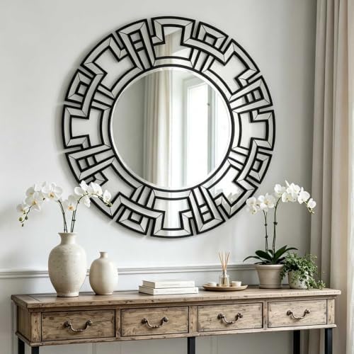 Chende Black Mirrors for Living Room Decor, Modern Decorative Wall Mirror for by ChendeMirror