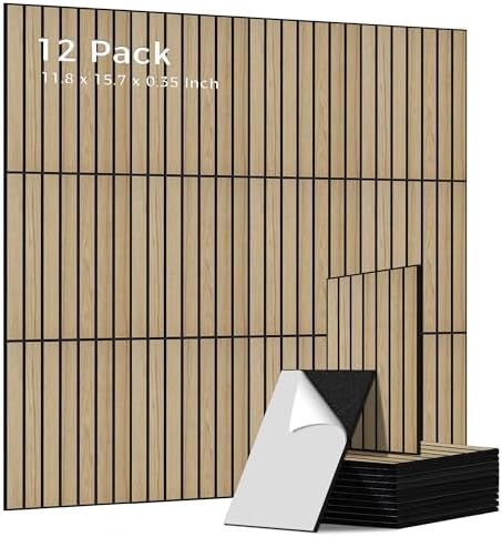 12 Pack Acoustic Panels, 11.8”x15.7”x0.35” Soundproof Panels by AUTORIFIC