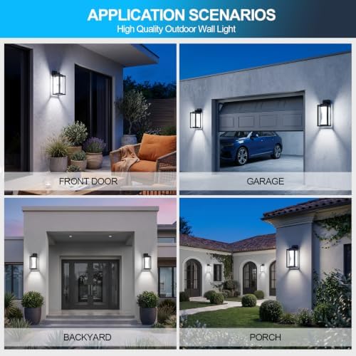 Outdoor Wall Light LED 30W Black Exterior Lighting Fixture - Image 6