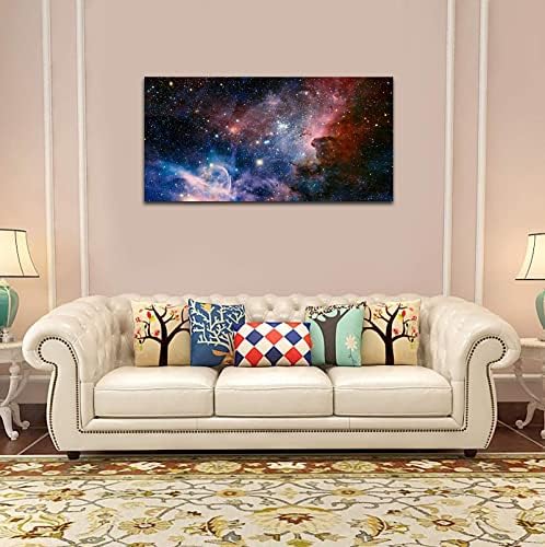 arteWOODS Canvas Wall Art Galaxy Nebula Starry Cosmic Painting Pictures - Image 3
