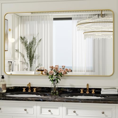 Easly 30 x 48 Inch Bathroom Mirror, Rounded Rectangular Vanity Mirror - Image 2