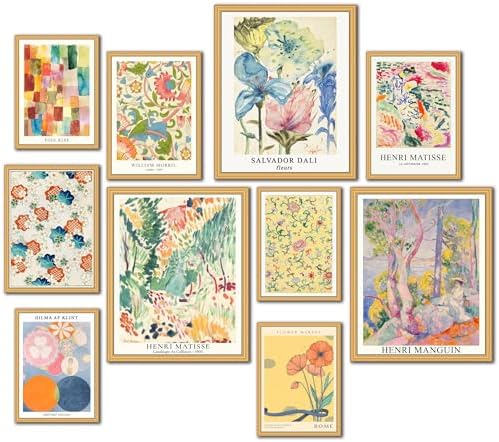 LANCHI95 10 Pcs Vintage Eclectic Wall Art Prints, Trendy Maximalism Poster by LANCHI95