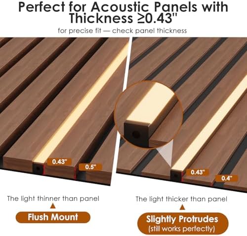 Slat Wall Lights for Wood Panel-12PCS LED Recessed Lighting Kit - Image 2