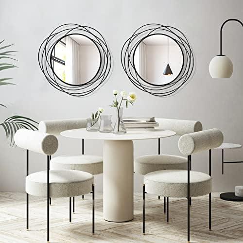 ironsmithn 20 Inch Round Black Wall Mirror - Image 6