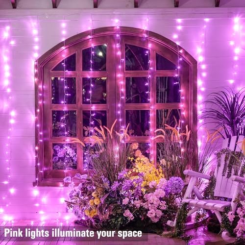 JMEXSUSS 300 LED Curtain Lights, 9.8x9.8 ft - Image 4