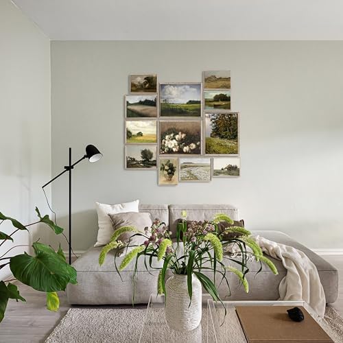 MAZUKO 12 Pcs Unframed Vintage Moody Landscape Art - Image 3