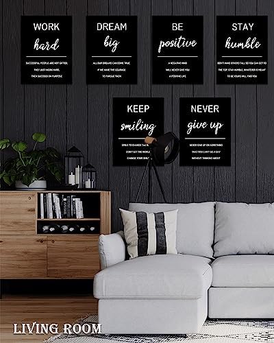 Drsoum Inspirational Office Wall Art Motivational Wall Decor 12” x16” Framed - Image 4