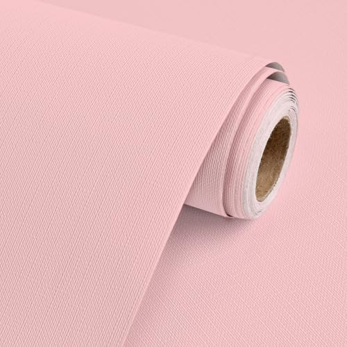Rugreat Matte Pink Peel and Stick Wallpaper Solid Modern 236inL 15.7inW by ExploringWallpaperArtwithRugreat