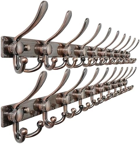 Dseap Coat Rack Wall Mount 37”, Heavy Duty 12-Gauge Base vs Flimsy 1mm by Dseap